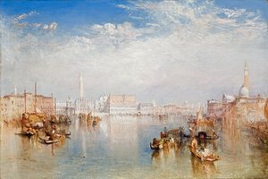 威尼斯景观：公爵宫，Dogana和圣乔治的一部分，1841年